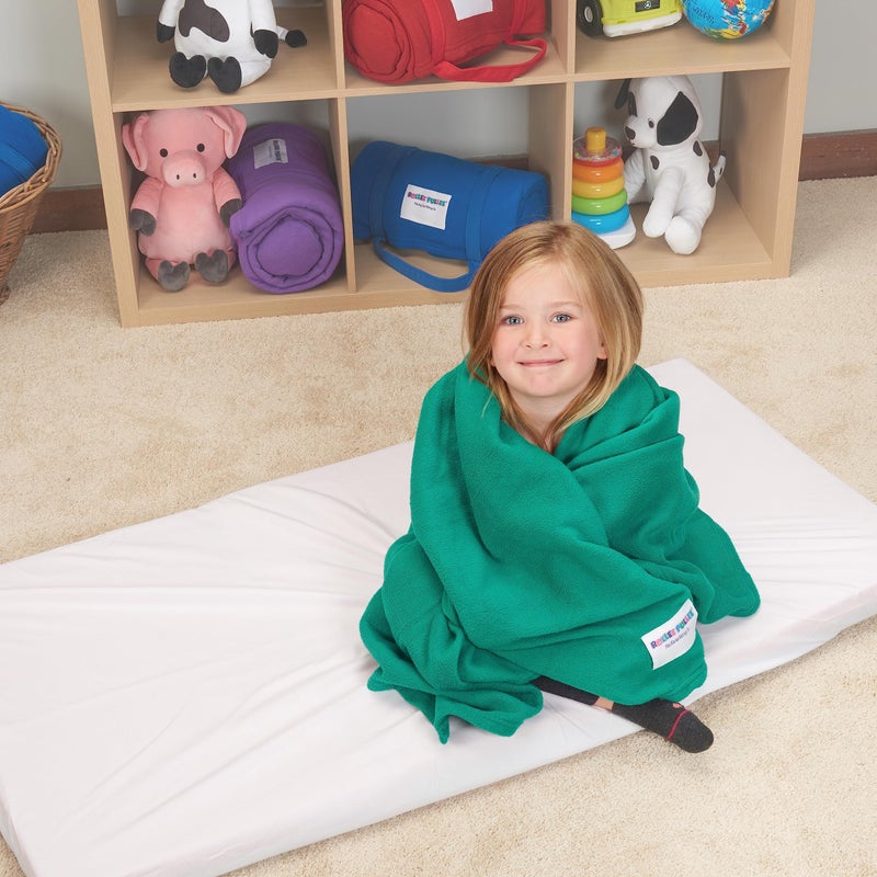 ROLLEE POLLEE Northwest Green Sleeping Bag for Kids - Super Soft Anti-Pill Fleece Blanket, Single - Cozy Nap Time Solution for Children, 36" x 48" - Image 3